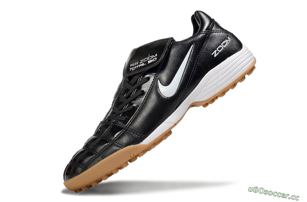 Men's Nike Air Zoom Total 90 III TF Artificial Turf Low-Tops Football Shoes - Black/White 5