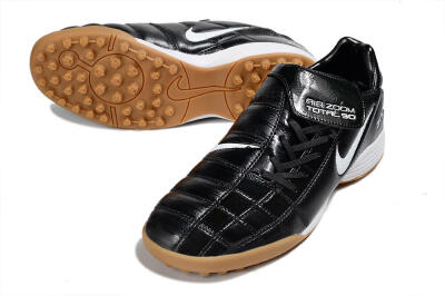 Men's Nike Air Zoom Total 90 III TF Artificial Turf Low-Tops Football Shoes - Black/White