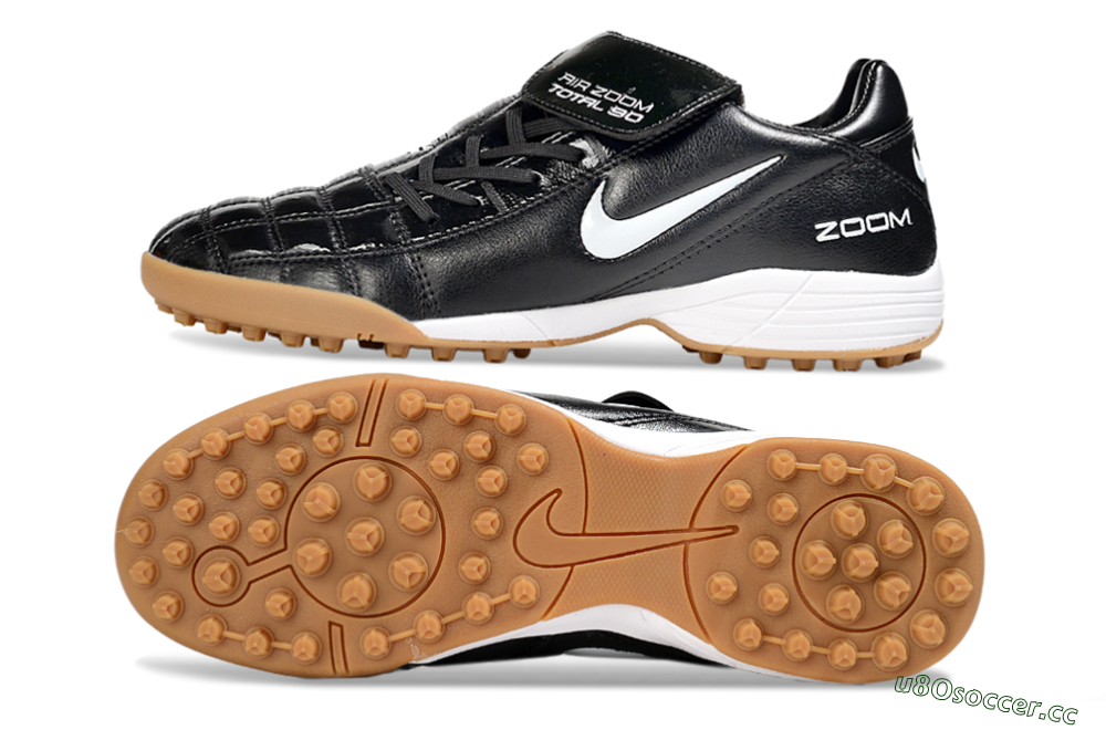 Men's Nike Air Zoom Total 90 III TF Artificial Turf Low-Tops Football Shoes - Black/White 1