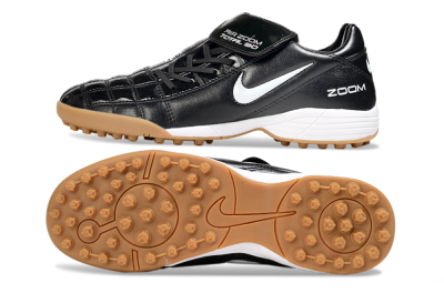 Men's Nike Air Zoom Total 90 III TF Artificial Turf Low-Tops Football Shoes - Black/White