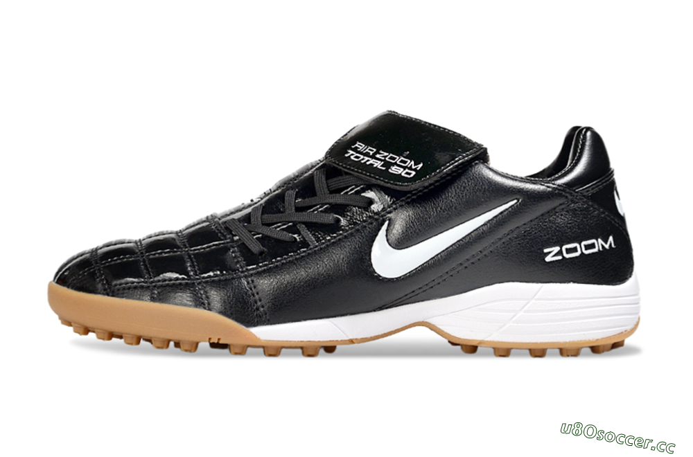 Men's Nike Air Zoom Total 90 III TF Artificial Turf Low-Tops Football Shoes - Black/White 0