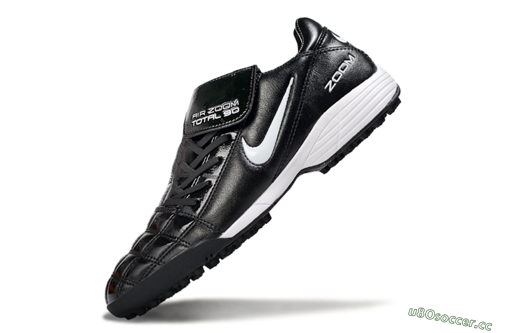 Men's Nike Air Zoom Total 90 III TF Artificial Turf Low-Tops Football Shoes - Black/White 5