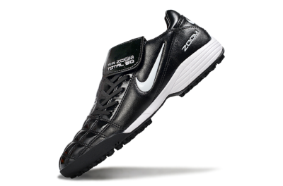 Men's Nike Air Zoom Total 90 III TF Artificial Turf Low-Tops Football Shoes - Black/White