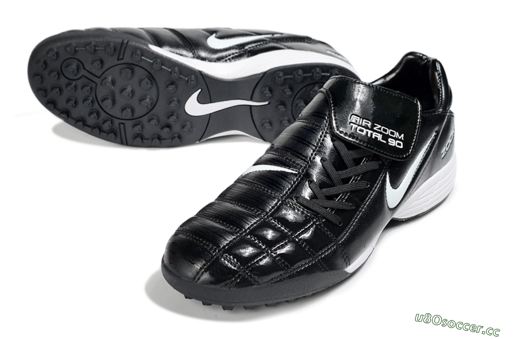 Men's Nike Air Zoom Total 90 III TF Artificial Turf Low-Tops Football Shoes - Black/White 3