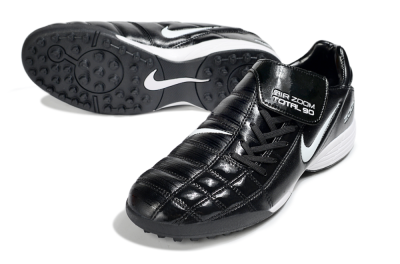 Men's Nike Air Zoom Total 90 III TF Artificial Turf Low-Tops Football Shoes - Black/White