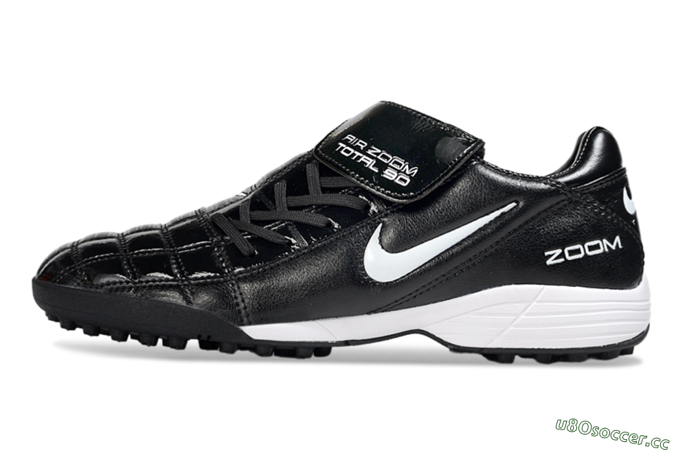Men's Nike Air Zoom Total 90 III TF Artificial Turf Low-Tops Football Shoes - Black/White 0