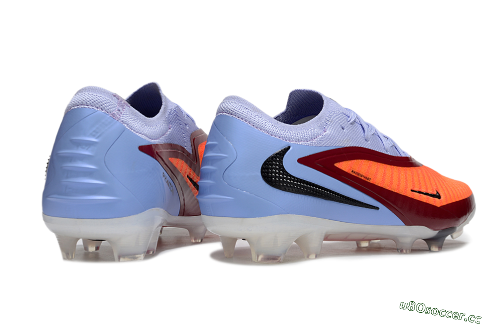 Men's Nike Phantom 6 Elite Low FG Firm Ground Low-Tops Football Boots - Red/Blue/Black 6