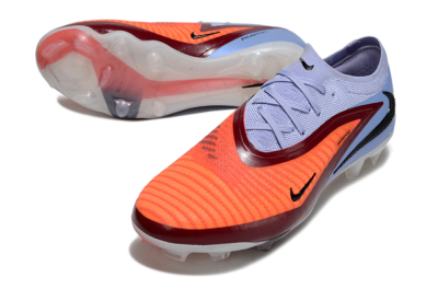 Men's Nike Phantom 6 Elite Low FG Firm Ground Low-Tops Football Boots - Red/Blue/Black