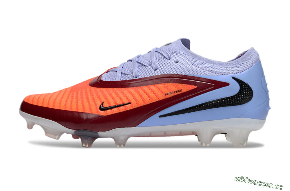 Men's Nike Phantom 6 Elite Low FG Firm Ground Low-Tops Football Boots - Red/Blue/Black 0