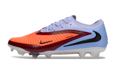 Men's Nike Phantom 6 Elite Low FG Firm Ground Low-Tops Football Boots - Red/Blue/Black