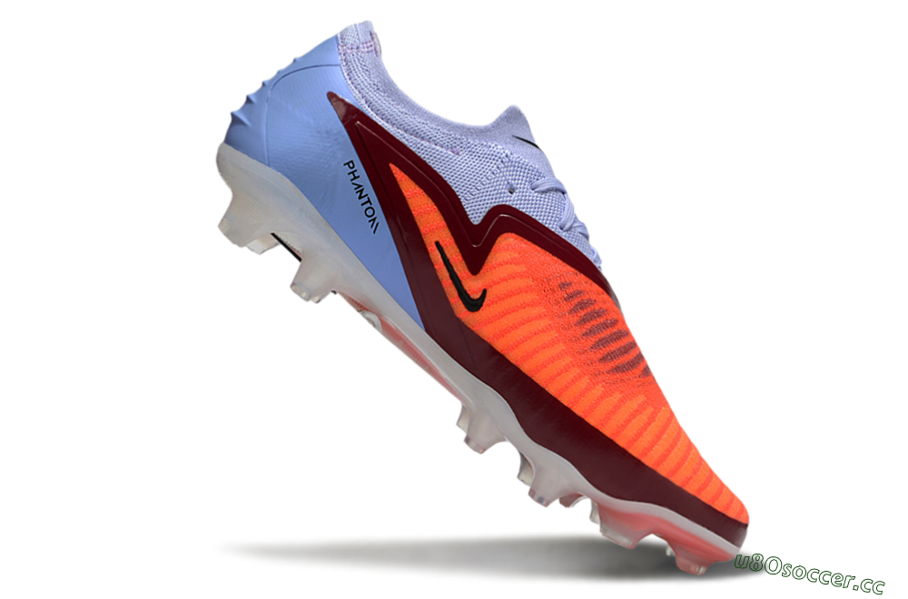 Men's Nike Phantom 6 Elite Low FG Firm Ground Low-Tops Football Boots - Red/Blue/Black 4