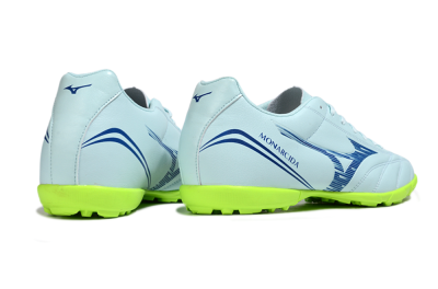 Men's Mizuno Morelia Neo 4 TF Artificial Turf Low-Tops Football Shoes - Jade/Blue/Yellow