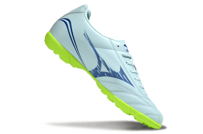 Men's Mizuno Morelia Neo 4 TF Artificial Turf Low-Tops Football Shoes - Jade/Blue/Yellow