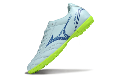 Men's Mizuno Morelia Neo 4 TF Artificial Turf Low-Tops Football Shoes - Jade/Blue/Yellow