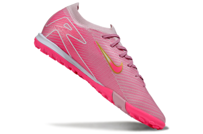 Men's Nike Air Zoom Mercurial Vapor 16 Elite TF Artificial Turf Low-Tops Football Shoes - Pink/Gold/White