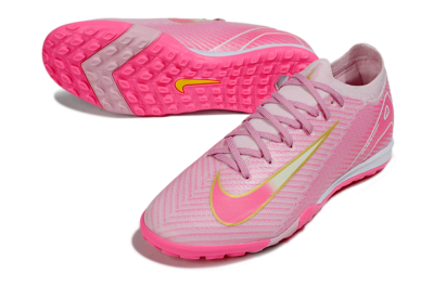 Men's Nike Air Zoom Mercurial Vapor 16 Elite TF Artificial Turf Low-Tops Football Shoes - Pink/Gold/White