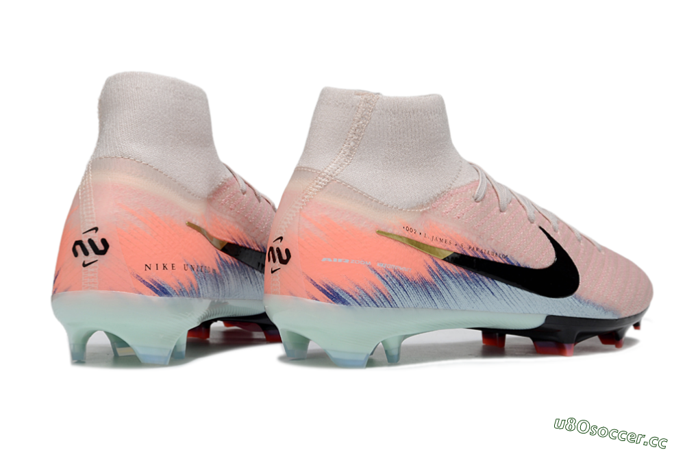 Unisex Nike Air Zoom Mercurial Superfly 10 Elite FG Firm Ground High-Tops Football Boots - Pink/Black/Jade 6