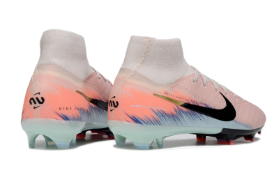 Unisex Nike Air Zoom Mercurial Superfly 10 Elite FG Firm Ground High-Tops Football Boots - Pink/Black/Jade