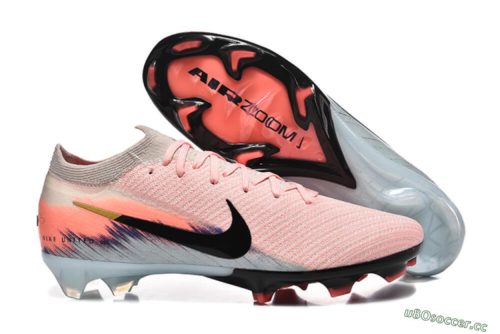 Unisex Nike Air Zoom Mercurial Vapor 16 Elite FG Firm Ground Low-Tops Football Boots - Pink/Black/Jade 2