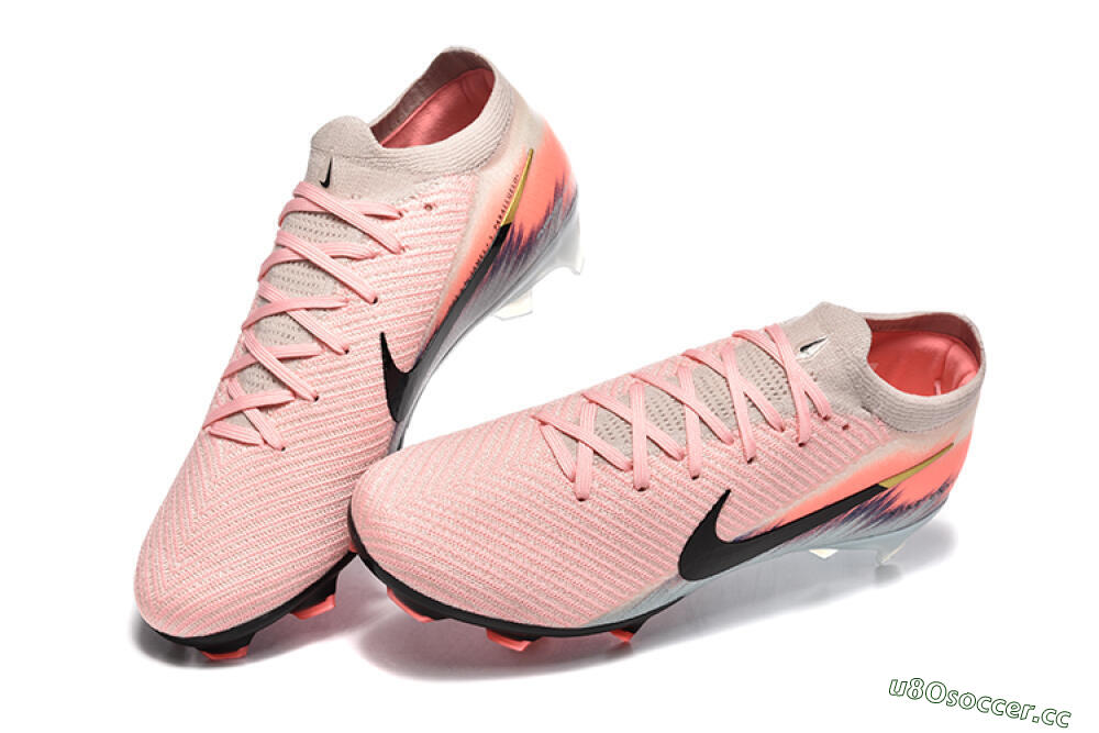 Unisex Nike Air Zoom Mercurial Vapor 16 Elite FG Firm Ground Low-Tops Football Boots - Pink/Black/Jade 6