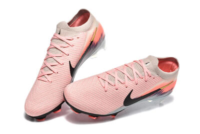 Unisex Nike Air Zoom Mercurial Vapor 16 Elite FG Firm Ground Low-Tops Football Boots - Pink/Black/Jade