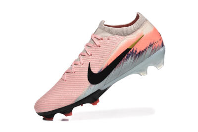 Unisex Nike Air Zoom Mercurial Vapor 16 Elite FG Firm Ground Low-Tops Football Boots - Pink/Black/Jade