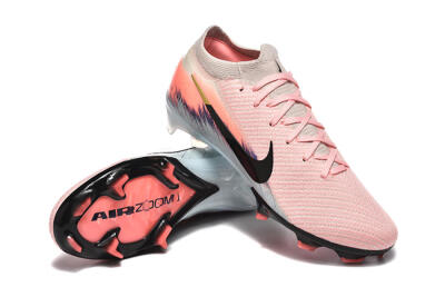 Unisex Nike Air Zoom Mercurial Vapor 16 Elite FG Firm Ground Low-Tops Football Boots - Pink/Black/Jade