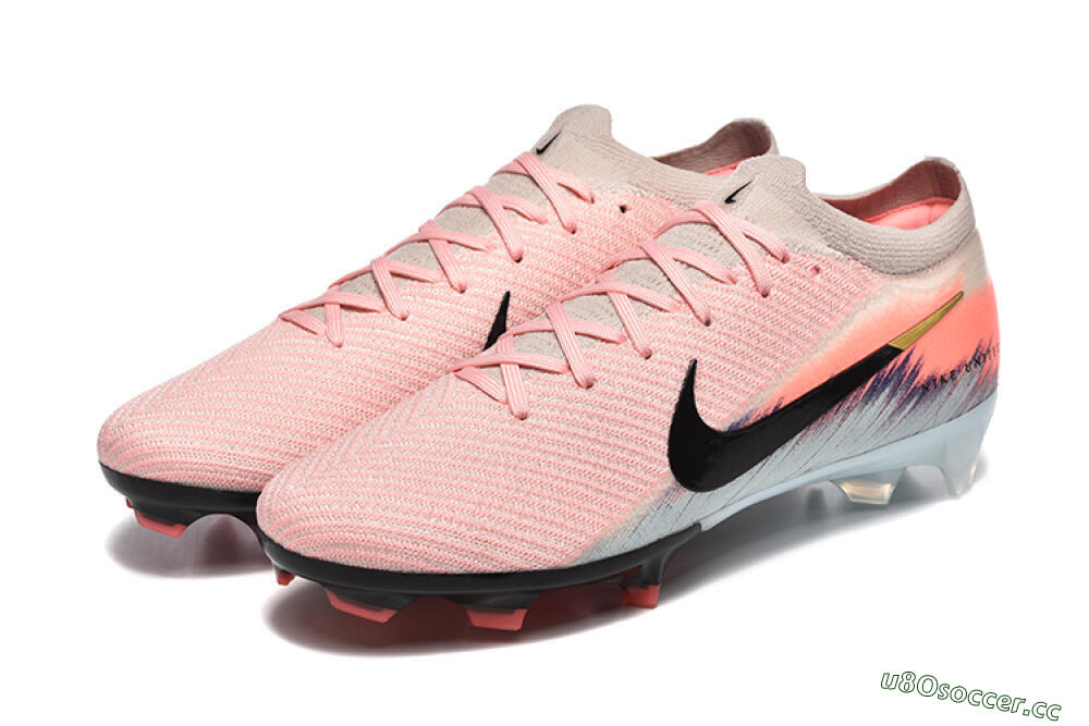 Unisex Nike Air Zoom Mercurial Vapor 16 Elite FG Firm Ground Low-Tops Football Boots - Pink/Black/Jade 5