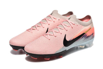Unisex Nike Air Zoom Mercurial Vapor 16 Elite FG Firm Ground Low-Tops Football Boots - Pink/Black/Jade