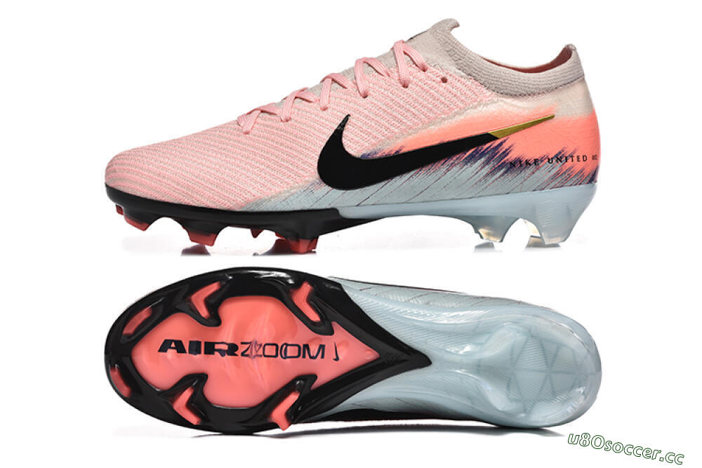 Unisex Nike Air Zoom Mercurial Vapor 16 Elite FG Firm Ground Low-Tops Football Boots - Pink/Black/Jade 1