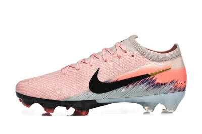 Unisex Nike Air Zoom Mercurial Vapor 16 Elite FG Firm Ground Low-Tops Football Boots - Pink/Black/Jade