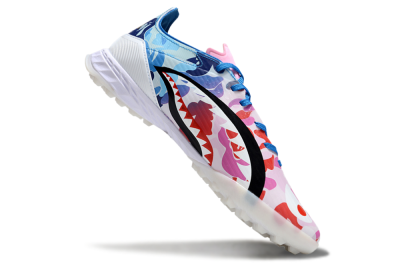 Men's Adidas F50 Pro TF Artificial Turf Low-Tops Football Shoes - White/Red/Pink/Blue