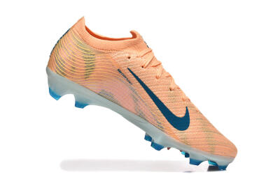 Men's Nike Air Zoom Mercurial Vapor 16 Elite FG Firm Ground Low-Tops Football Boots - Pink/Blue/Yellow