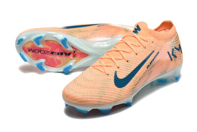 Men's Nike Air Zoom Mercurial Vapor 16 Elite FG Firm Ground Low-Tops Football Boots - Pink/Blue/Yellow