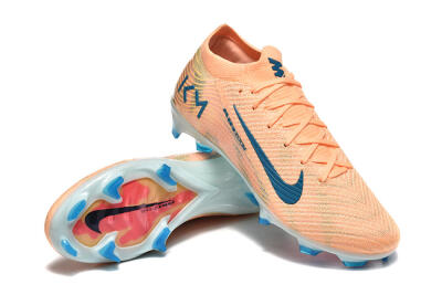 Men's Nike Air Zoom Mercurial Vapor 16 Elite FG Firm Ground Low-Tops Football Boots - Pink/Blue/Yellow