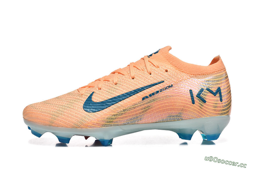 Men's Nike Air Zoom Mercurial Vapor 16 Elite FG Firm Ground Low-Tops Football Boots - Pink/Blue/Yellow 0