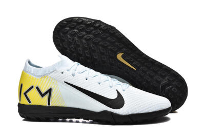 Men's Nike Air Zoom Mercurial Vapor 16 Elite TF Artificial Turf Low-Tops Football Shoes - White/Black/Yellow