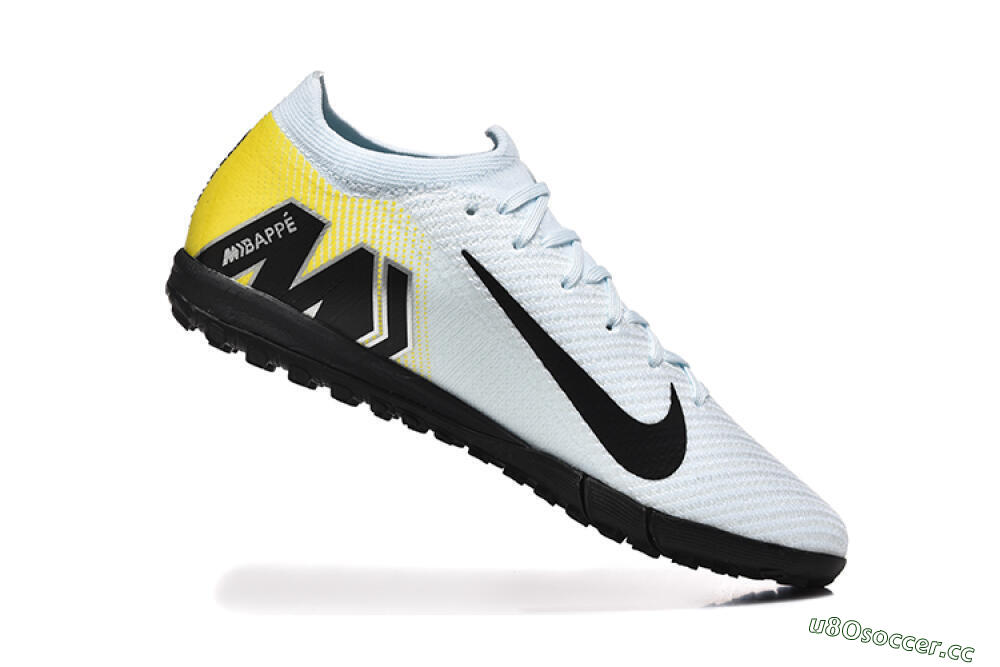 Men's Nike Air Zoom Mercurial Vapor 16 Elite TF Artificial Turf Low-Tops Football Shoes - White/Black/Yellow 7