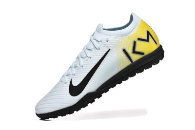 Men's Nike Air Zoom Mercurial Vapor 16 Elite TF Artificial Turf Low-Tops Football Shoes - White/Black/Yellow