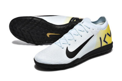 Men's Nike Air Zoom Mercurial Vapor 16 Elite TF Artificial Turf Low-Tops Football Shoes - White/Black/Yellow