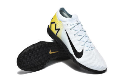 Men's Nike Air Zoom Mercurial Vapor 16 Elite TF Artificial Turf Low-Tops Football Shoes - White/Black/Yellow