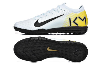 Men's Nike Air Zoom Mercurial Vapor 16 Elite TF Artificial Turf Low-Tops Football Shoes - White/Black/Yellow