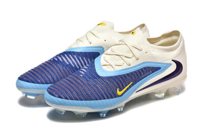 Men's Nike Phantom 6 Elite Low FG Firm Ground Low-Tops Football Boots - Blue/White/Black