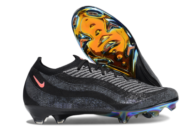 Unisex Nike Air Zoom Mercurial Vapor 16 Elite FG Firm Ground Low-Tops Football Boots - Black/White/Pink