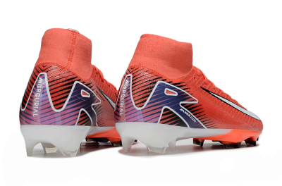 Unisex Nike Air Zoom Mercurial Superfly 10 Elite FG Firm Ground High-Tops Football Boots - Red/White/Blue