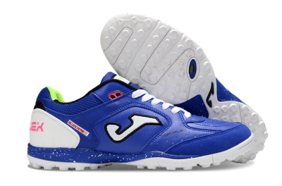 Men's Joma Top Flex TF Artificial Turf Low-Tops Football Shoes - Blue/Silver/Black