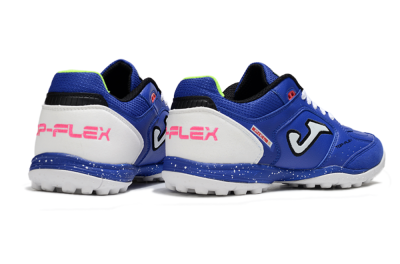 Men's Joma Top Flex TF Artificial Turf Low-Tops Football Shoes - Blue/Silver/Black