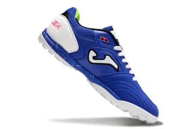 Men's Joma Top Flex TF Artificial Turf Low-Tops Football Shoes - Blue/Silver/Black