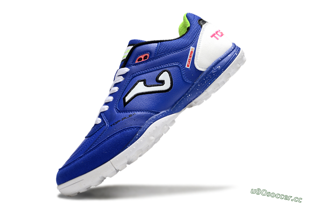 Men's Joma Top Flex TF Artificial Turf Low-Tops Football Shoes - Blue/Silver/Black 5