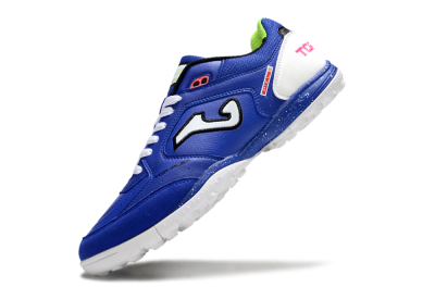 Men's Joma Top Flex TF Artificial Turf Low-Tops Football Shoes - Blue/Silver/Black